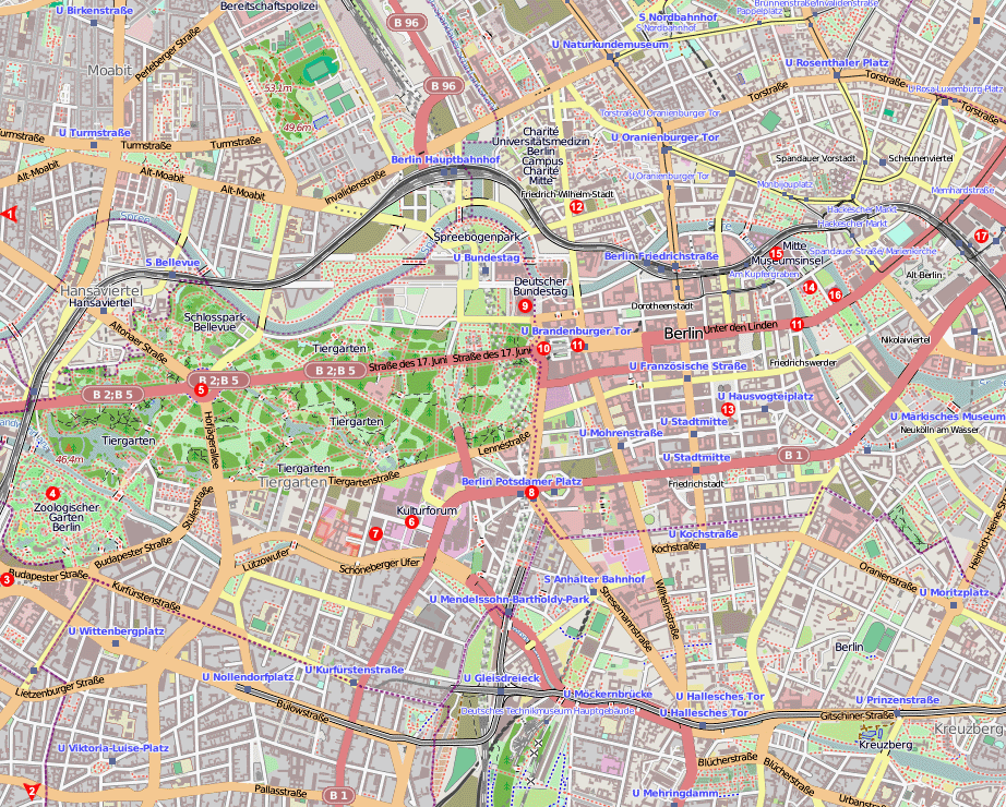 карта Берлина
